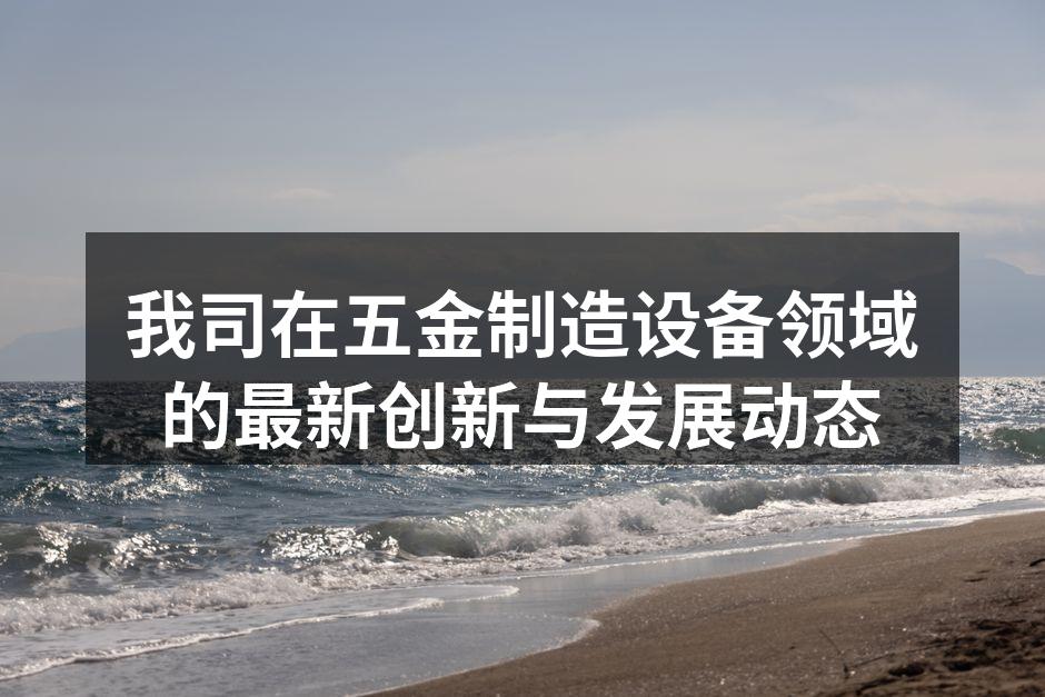 我司新型五金生产设备现场图